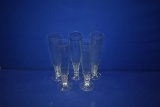 (5) TALL WINE GLASSES