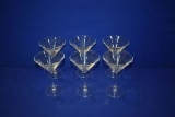 (6) SET OF MARTINI GLASSES