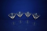 (4) SET OF MARTINI GLASSES