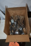 BOX OF SILVERWARE