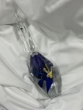 PURPLE GLASS PERFUME BOTTLE, S/N SJ5010