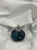 BLUE GLASS PERFUME BOTTLE