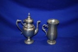 (2) PEWTER PIECES