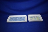 (3) SMALL RECTANGLE TRAYS, (2) LARGE RECTANGLE