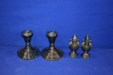 SILVER PLATED GORHAM YC3000 (2) CANDLE HOLDERS,