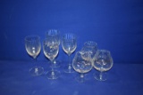 (7) WINE GLASSES