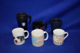 (6) MISC. COFFEE CUPS