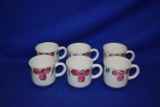 (14) PINK FLORAL COFFEE CUPS