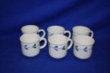 (15) BLUE FLORAL COFFEE CUPS