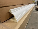 (2) WHITE COLUMN PIECES, 8