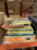LOT WITH CHILDREN'S BOOKS AND PUZZLE
