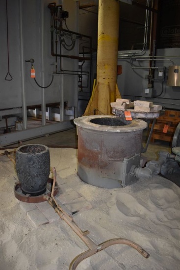 GAS MELTING FURNACE, 20" DIAMETER x 16" DEEP