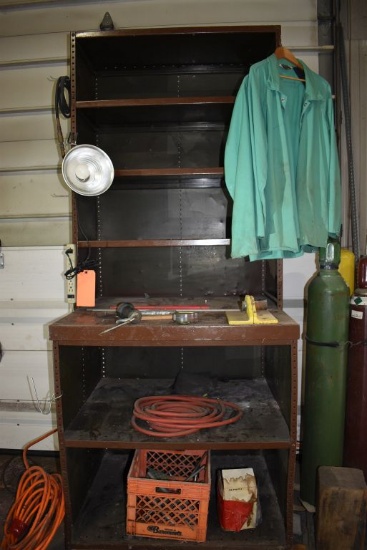 3' WIDE UPPER AND LOWER SHELVING UNIT WITH