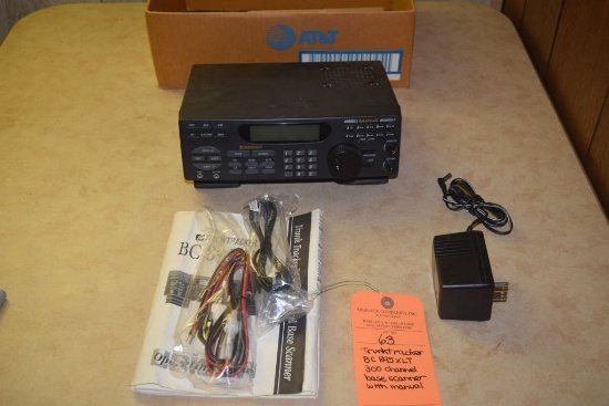 TRUNKTRACKER BC895XLT 300 CHANNEL BASE SCANNER WITH MANUAL