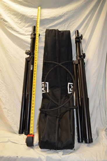 ON-STAGE TRIPODS, EV - PAIR OF (2) WITH BAGS