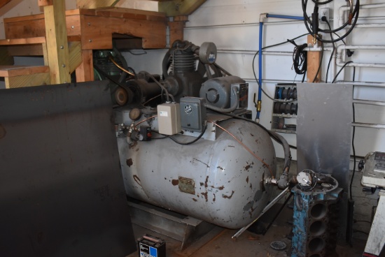 LARGE CHAMPION AIR COMPRESSOR, 3 HP, SINGLE PHASE