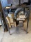 METAL STAND - INCLUDES WOOD ON LOWER SHELF,