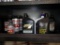 ALL CONTAINERS ON THIS SHELF, POWER STEERING FLUID,