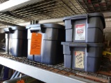 (4) RUBBERMAID CONTAINERS WITH CONTENTS,
