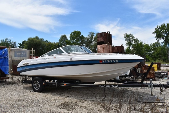 1990 COBIA 19' BOW RIDER SPEED BOAT,