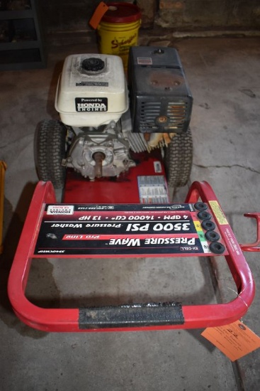 3500 PSI PRESSURE WASHER FRAME WITH HONDA GAS ENGINE,