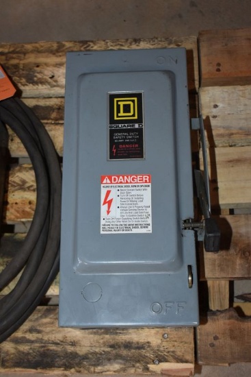 SQUARE D GENERAL DUTY SAFETY SWITCH, 60 AMP, 240 VAC