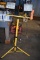 DUAL HALOGEN LIGHTS ON TRIPOD STAND  YELLOW/BLACK