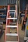 6' WERNER FIBERGLASS STEP LADDER, ORANGE