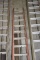 32' WERNER FIBERGLASS EXTENSION LADDER, ORANGE