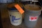 (2) FIVE GALLON BUCKETS OF HYDRAULIC OIL