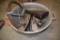 METAL TUB WITH ASSORTED VINTAGE TOOS, PLANES,