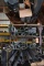 (1) SECTION OF SCAFFOLDING AND UNDERNEATH-