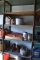 CONTENTS ON THIS SHELVING UNIT AND UNDERNEATH IT