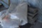 PALLET OF PLASTIC SHEETING AND FOAM BLOCKS