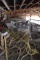 CONTENTS IN THREE UPPER BAYS; PULLEYS, LUMBER,