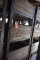 (3) STEEL AND WOOD STACKABLE BASKETS,