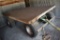 FOUR WHEEL RUBBER TIRED CART, 4' x 5'