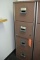 VICTOR FOUR DRAWER FIRE RESISTANT FILE CABINET WITH KEY, BROWN