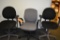 (3) OFFICE CHAIRS, GRAY AND BLACK