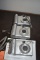 (3) CANON POWER SHOT A95 DIGITAL CAMERAS, 5.0 MEGA PIXELS,