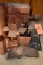 FLAT AND FORMED COPPER PIECES AT END OF COUNTER