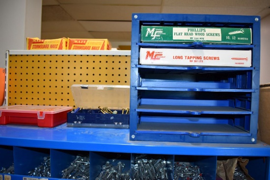ORGANIZER WITH PULL-OUT SHELVES AND MISC. HARDWARE