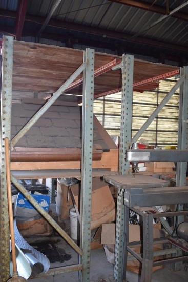 (4) SECTIONS BACK TO BACK PALLET RACKING WITH
