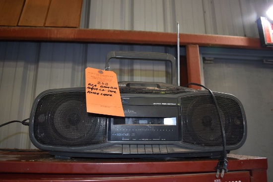 RCA BOOM BOX, AM/FM-CD-TAPE DECK, ROUGH SHAPE