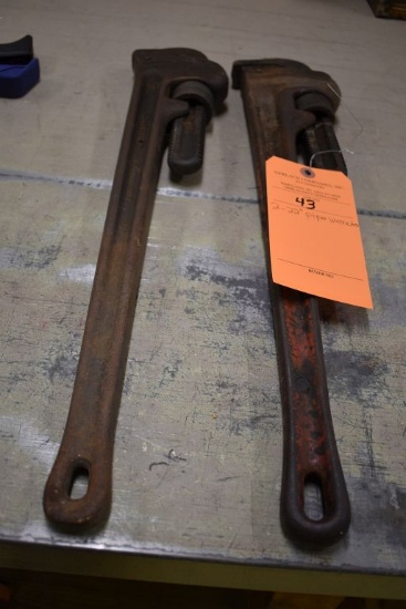 (2) 22" PIPE WRENCHES