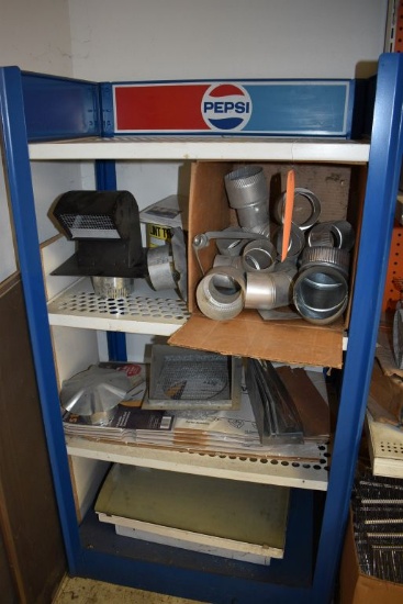 29"x17"x54" PEPSI SHELF UNIT (4) SHELVES,