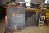 ASSORTED SLATE SAMPLE BOARDS AND GUTTER SAMPLES