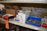 ASSORTED HARDWARE ON THIS SHELF- BOLTS, SCREWS, ETC