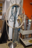 CHROME COAT RACK WITH EXTENSION CORD AND HOSE