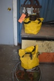 ASSORTED PULLEYS WITH ASSORTED ROPES AND CHAINS